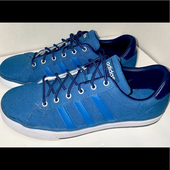 Adidas Art Blue on Blue sneakers Size 10 Mens - Picture 3 of 8